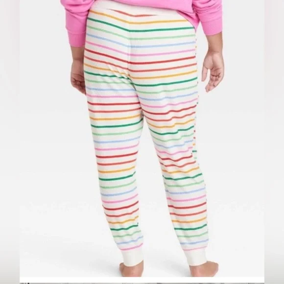 Wondershop 2 pc Thermal Top & Striped Pajama Pant - Picture 5 of 6
